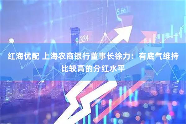 红海优配 上海农商银行董事长徐力：有底气维持比较高的分红水平