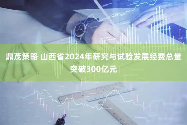 鼎茂策略 山西省2024年研究与试验发展经费总量突破300亿元